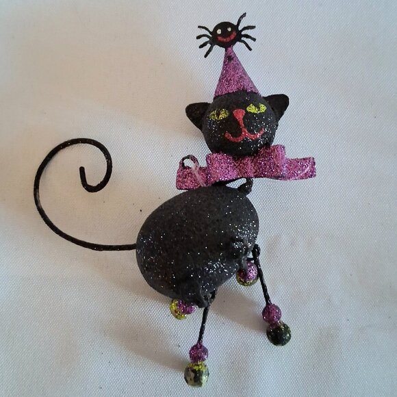 Lot of 5 Purple Ornaments, Including Ceramic Doll - Picture 7 of 10